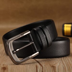 UTOWO Men's Women's Leather Belt, Italian Real Solid Leather Belt for Casual Jeans Dress Belts