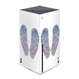 head case designs officially licensed rachel caldwell angel wings art mix vinyl sticker gaming skin case cover compatible with xbox series x console