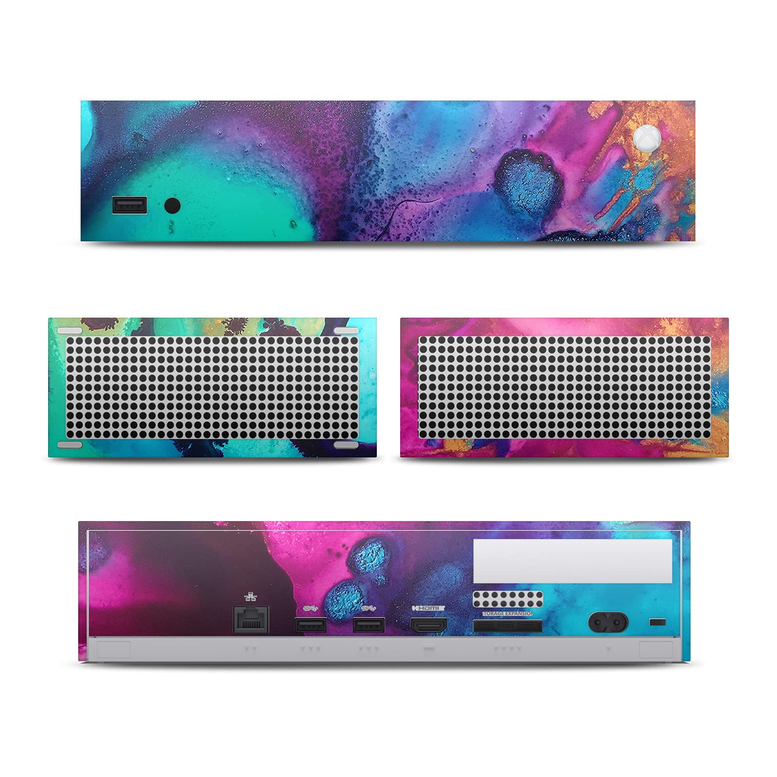 Head Case Designs Officially Licensed Mai Autumn Turquoise Wine Art Mix Matte Vinyl Sticker Gaming Skin Case Cover Compatible with Xbox Series S Console