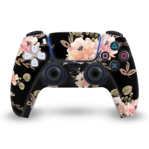 Head Case Designs Officially Licensed Anis Illustration Vintage Black Art Mix Matte Vinyl Faceplate Sticker Gaming Skin Case Cover Compatible with Sony Playstation 5 PS5 DualSense Controller