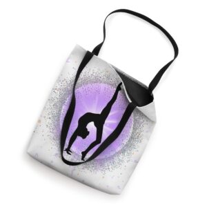 Gymnasts On The Moon Sunset Silhouette Retro Vintage Style Tote Bag