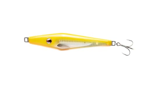 Nomad Design Slidekick Surface Iron 120g - Classic 4-1/4oz Surface Iron Design Updated with Sidekick Action for Maximum Fish Attraction - Hot Pink Mackerel