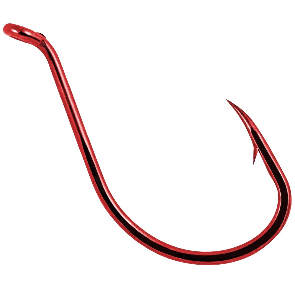 Octopus-Hook-Fishing-Beak-Circle-Hooks-Freshwater-Red-Black-100-50 Pack (1-Red, 7/0 50-Pack)