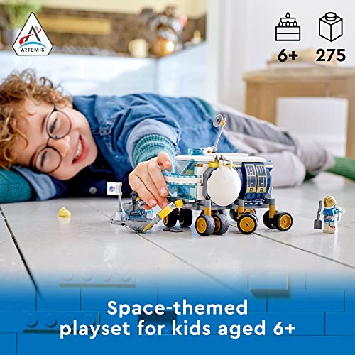 LEGO City Lunar Roving Vehicle 60348 Outer Space Toy, NASA Inspired Set for Kids 6 Plus Years Old with 3 Astronaut Minifigures