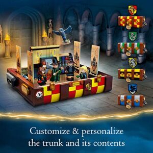 LEGO Harry Potter Hogwarts Magical Trunk, Luggage Set, Building Toy Idea for Kids, Customizable Toy, Girls & Boys with Movie Minifigures and House Colors, 76399