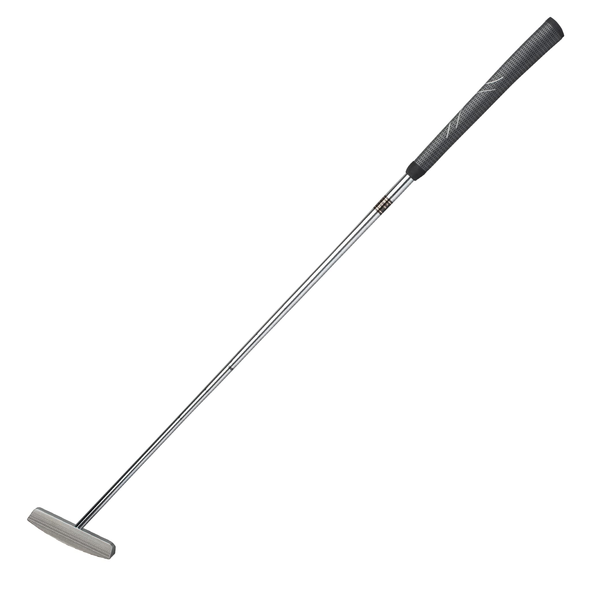 Bell II N-410 No-Offset Center Shaft Jumbo/Oversize Blade Golf Putter + Tacki-Mac Black Pistol Standard Grip (Right, 33)