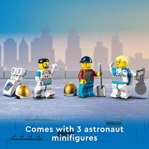 LEGO City Lunar Roving Vehicle 60348 Outer Space Toy, NASA Inspired Set for Kids 6 Plus Years Old with 3 Astronaut Minifigures