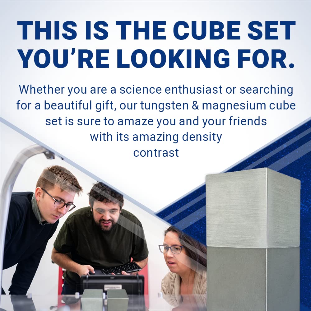 2" Tungsten and Magnesium Cube Set