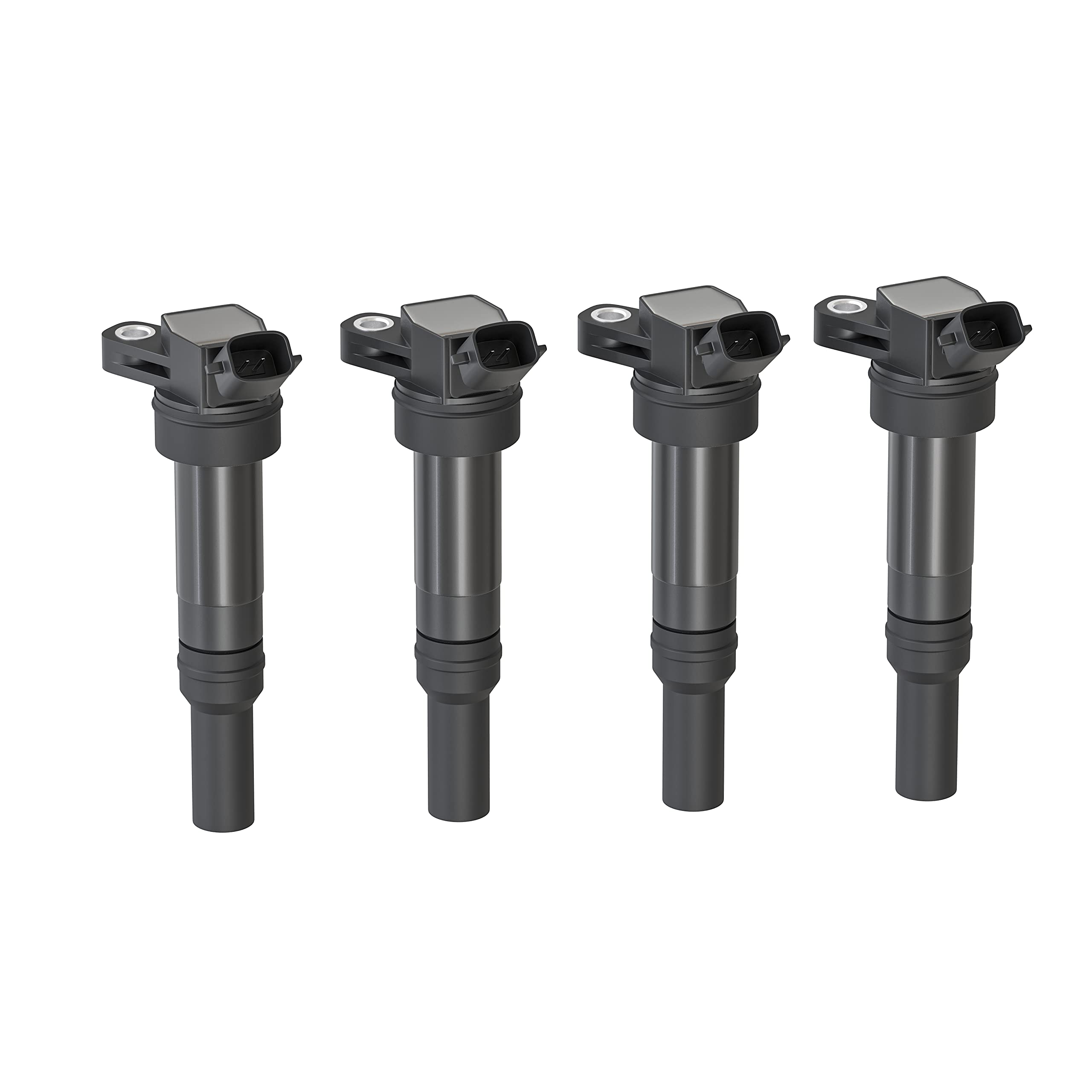 Ignition Coil Pack Set of 4 - Compatible with Hyundai & Kia Vehicles - 1.4L, 1.6L, 1.8L, 2.0L, 2.4L - Elantra, Tucson, Forte, Soul - Replaces UF651, C1804, 27300-2E000, 5C1861, 1788511