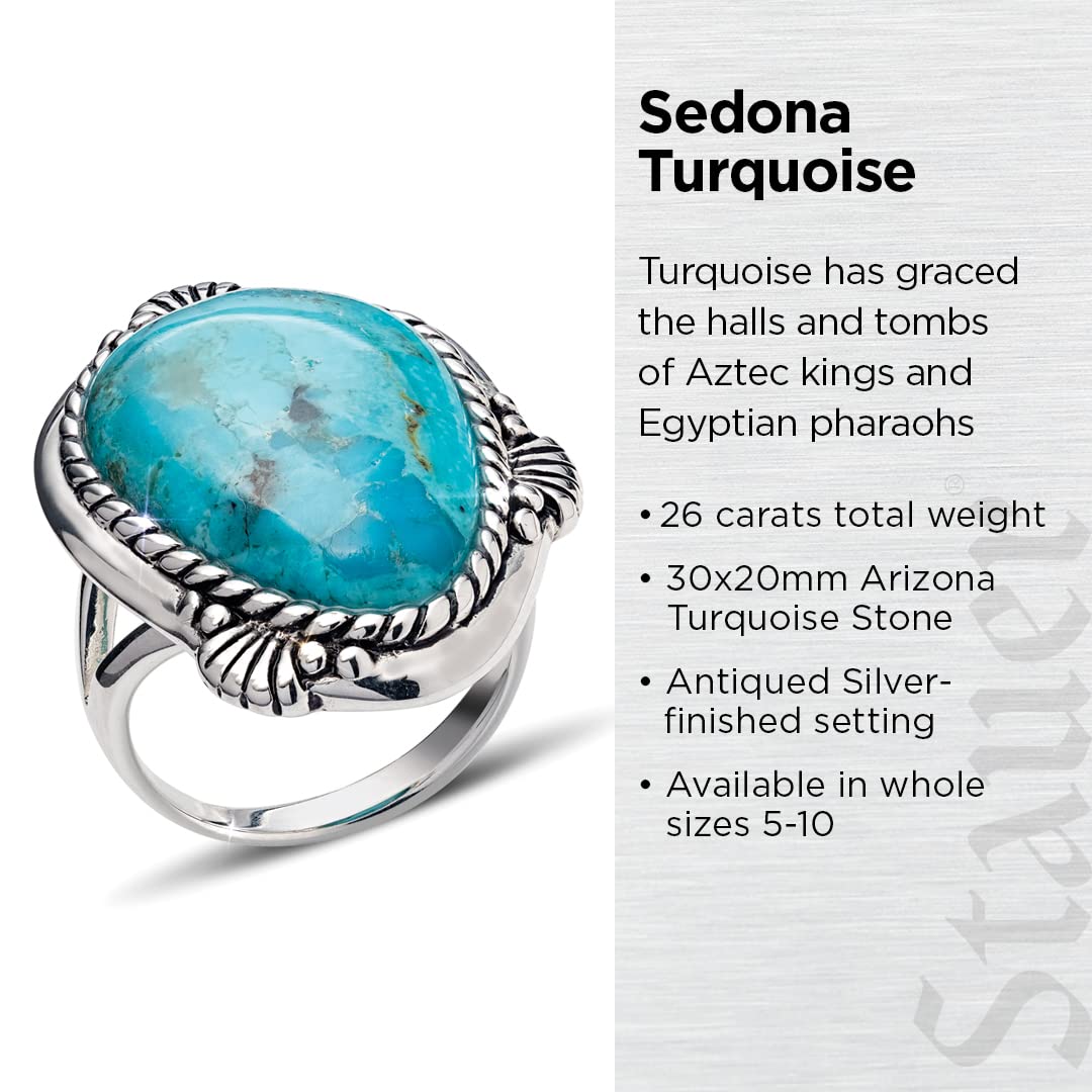 Stauer - Women's Sedona Turquoise Ring (Size 7)