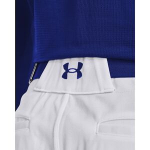 Under Armour Men's Utility Baseball Straight Leg Pant Pipe 22, (101) White/Royal/Royal, Small