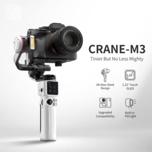 Zhiyun Crane M3 Pro Version 3-Axis Handheld Gimbal Stabilizer for Mirrorless Cameras, Compatible with Sony A6600, A6100, A6000, RX100 M7, GX85, for Gopro Hero10/9/8 5/6/7,iPhone 13 12 XS-Pro Max