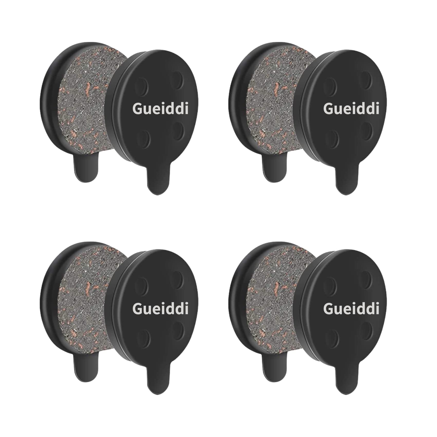 Gueiddi 4 Pairs of Bicycle disc Brake Pads for Mountain Bikes and Electric Scooters for Bengal Mechanical Helix DB280 DB350 DB450 DB550 MB700 MB700T PH02