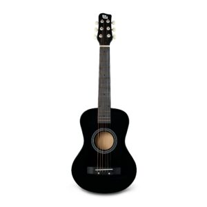 CB SKY 30" Wooden Black Acoustic Guitar for Kids/Boys/Girls/Beginners/Guitar for age 3-5 5-9 (Black)