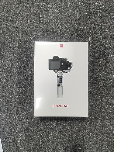 Zhiyun Crane M3 3-Axis Handheld Gimbal Stabilizer for Mirrorless Cameras, Compatible with Sony A6600, A6500, A6000, RX100 M7, GX85, for Gopro Hero10/9/8 5/6/7,iPhone 13 12 XS-Pro Max