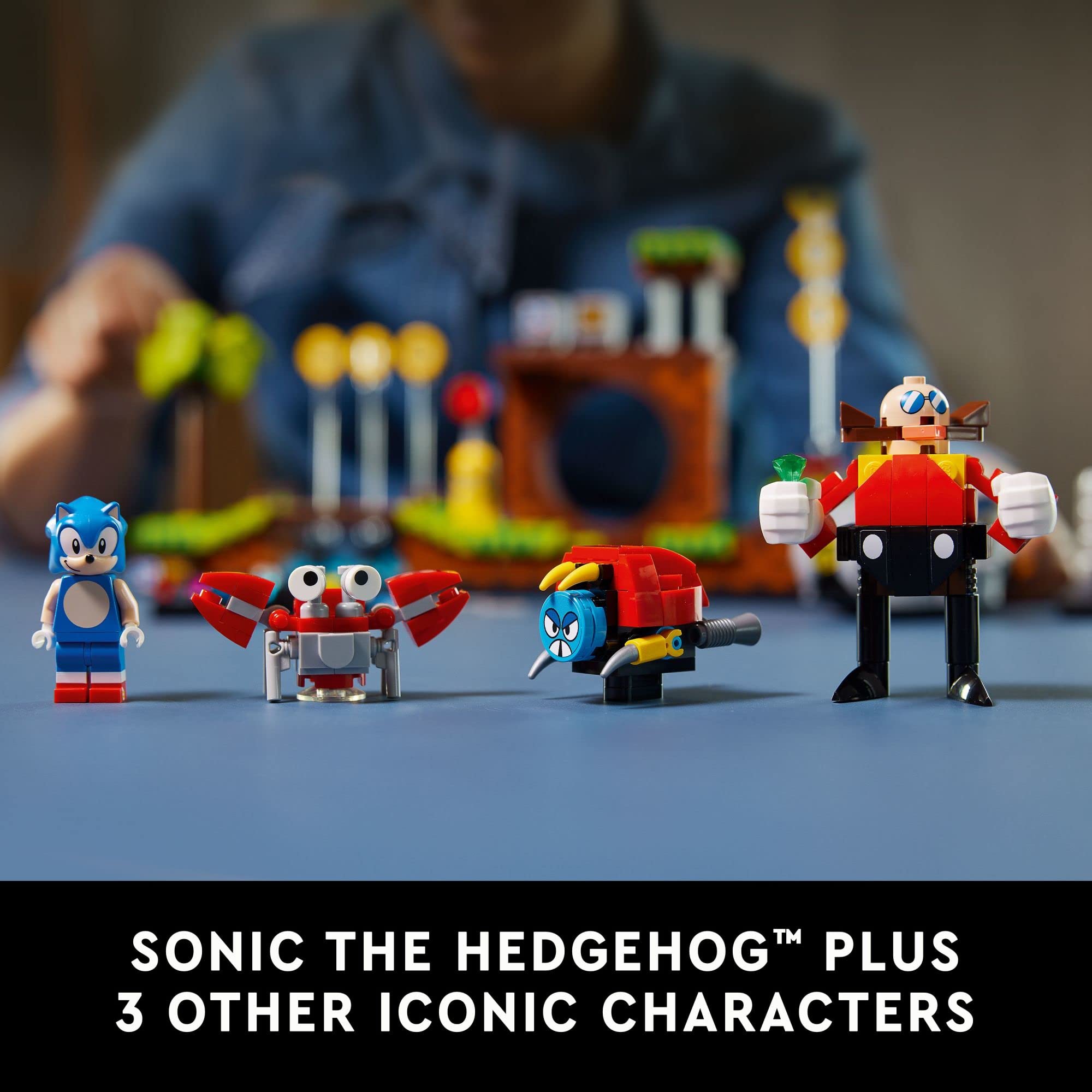 LEGO Ideas Sonic The Hedgehog – Green Hill Zone 21331 Collectible Set, Nostalgic 90's Gift Idea for Adults with Dr. Eggman Figure and Eggmobile