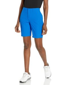 under armour women's links shorts, (486) versa blue / / metallic silver, 6