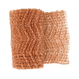 Copper Mesh,Pure Copper Wire Mesh, Hole and Gap Filler, Sturdy and Durable, Suitable for Gardens and Houses, Size 3.8" x 40"（1 Roll)