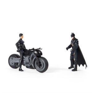 The Batman 2022 Movie Series Selina Kyle Chase Set with Batman and Motorcycle