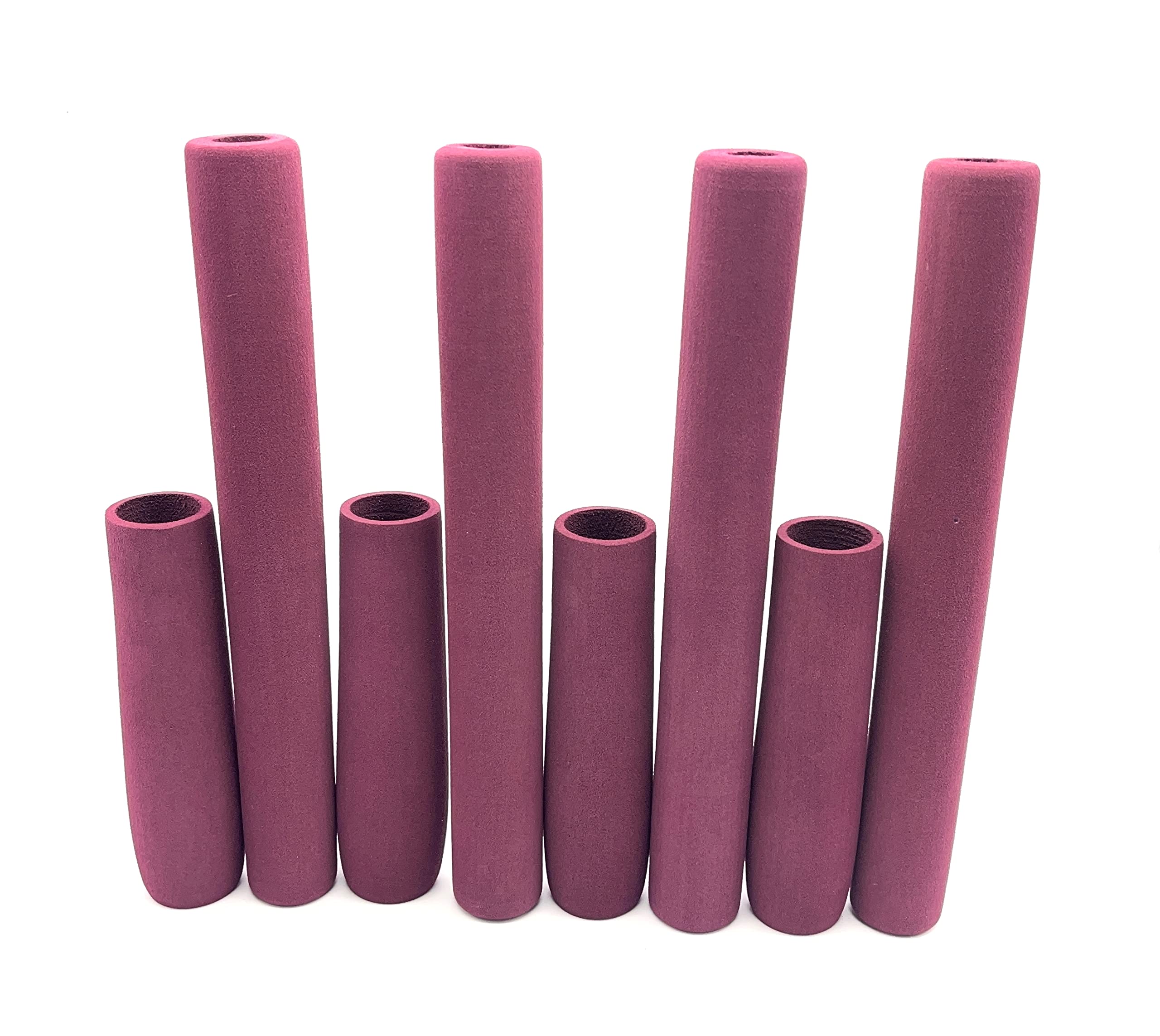 EVA Foam Grips for Fishing Rods, Select Your Size and Color Maroon 8 Pack 9.875 and 5.5 Varies