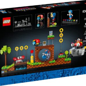 LEGO Ideas Sonic The Hedgehog – Green Hill Zone 21331 Collectible Set, Nostalgic 90's Gift Idea for Adults with Dr. Eggman Figure and Eggmobile