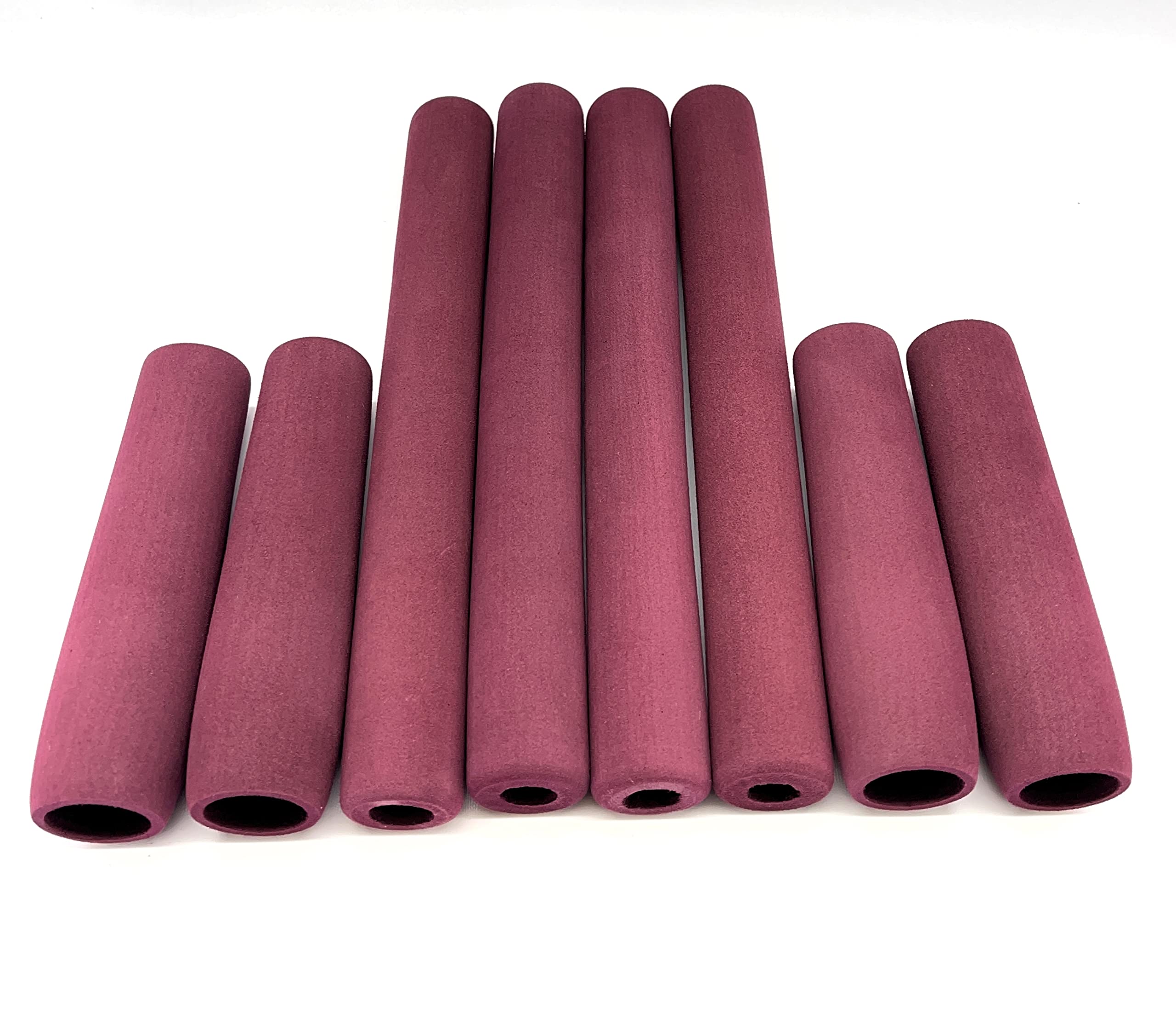 EVA Foam Grips for Fishing Rods, Select Your Size and Color Maroon 8 Pack 9.875 and 5.5 Varies