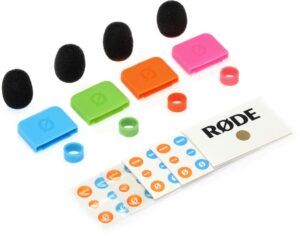 rode colors 2 set for wireless go and lavaliers,blue/pink. orange/green