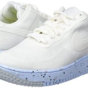 Nike Air Force 1 Crafter Flyknit Womens Trainers DC7273 Sneakers Shoes (UK 6.5 US 9 EU 40.5, White Pure Platinum 100)