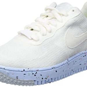 Nike Air Force 1 Crafter Flyknit Womens Trainers DC7273 Sneakers Shoes (UK 6.5 US 9 EU 40.5, White Pure Platinum 100)