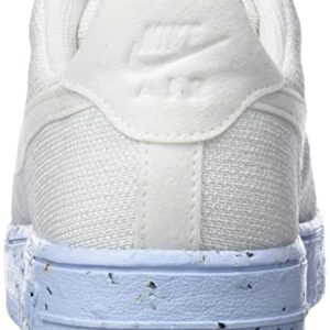 Nike Air Force 1 Crafter Flyknit Womens Trainers DC7273 Sneakers Shoes (UK 6.5 US 9 EU 40.5, White Pure Platinum 100)