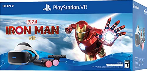 PlayStation VR Marvel's Iron Man VR Bundle, Compatible with PS4 & PS5: VR Headset, Camera, Move Motion Controllers (Renewed)