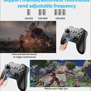 Bluetooth Controller for Switch/Mac/PC/Steam/Mobile Phone/iOS/Android//TV/iPad/Table/Apple Arcade MFi Games, switch pro controller wireless with Adjustable Dual Motion,Turbo,Macros,6-Axis,Wake Up for Black Myth: Wukong