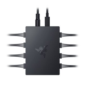 Razer PWM PC Fan Controller: Connects Up to 8 Fans - Custom Fan Curve Profiles - Convenient Fan Monitoring - Thin Profile