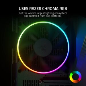 Razer Kunai Hydraulic 120MM aRGB PC Fan: Quiet, Powerful aRGB Fans - PWM Fan Controller Support & Connect Up to 8 Fans - Powered by Razer Chroma RGB - 3 Fans