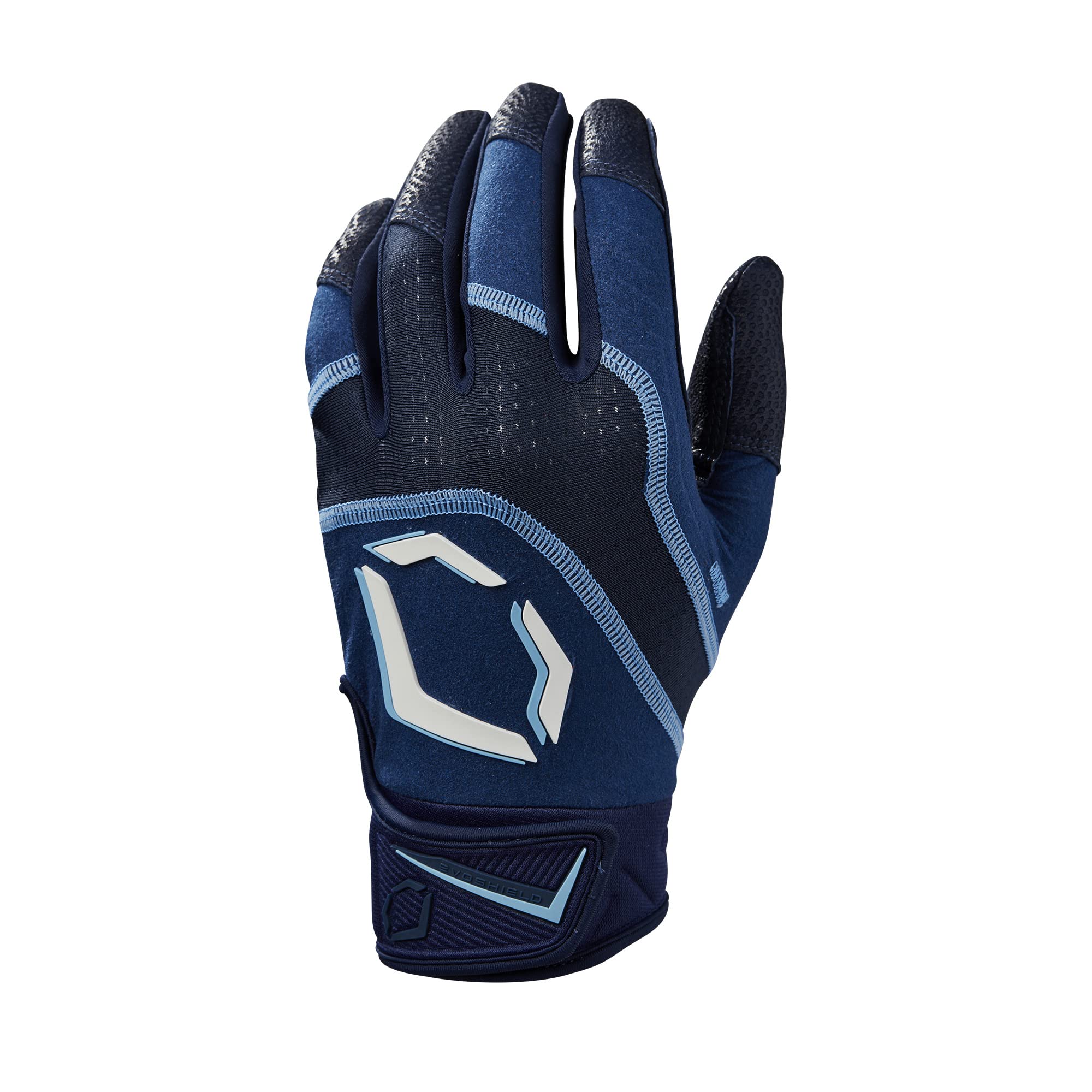 EvoShield Youth Khaos Batting Gloves - Navy, Medium