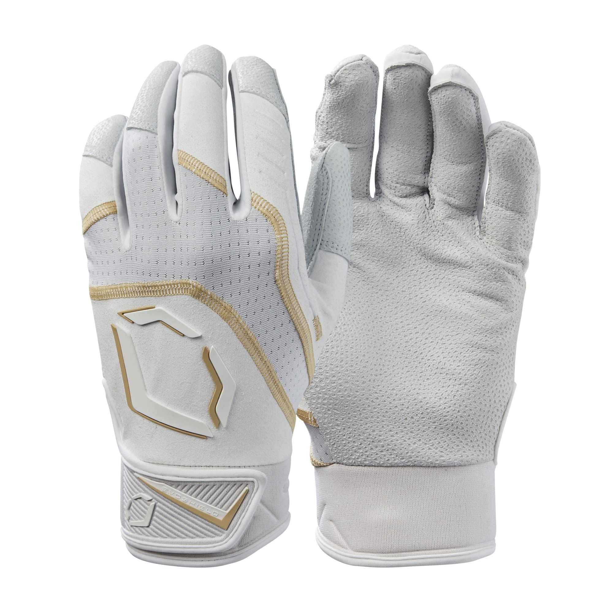 EvoShield Youth Khaos Batting Gloves - Team White, Large