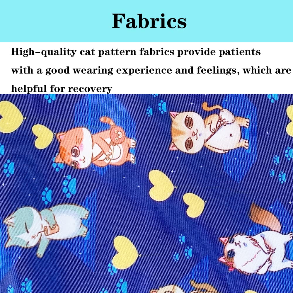 Ledhlth Cat Kids Arm Sling for Girls Blue Cute Toddler Shoulder Sling for Shoulder Injury Children Elbow Sling for Shoulder Surgery Padiatric Wrist Sling for Arm Broken (Kids S)