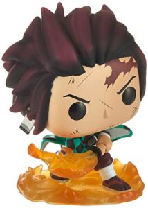 funko pop demon slayer tanjiro kamado with flaming blade