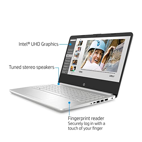 HP Pavilion 14“ FHD (1920 x 1080) Laptop, Intel Core i3-1115G4 Processor, 16GB RAM, 256GB PCIe SSD, Fingerprint Reader, Long Battery Life, Lightweight Design, USB-C, HDMI, Wi-Fi, Webcam, Windows 10