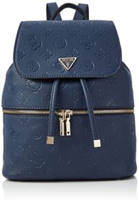 guess womens helaina flap backpack, navy, one size us