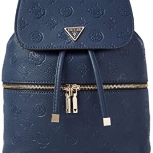 GUESS womens Helaina Flap Backpack, Navy, one size US