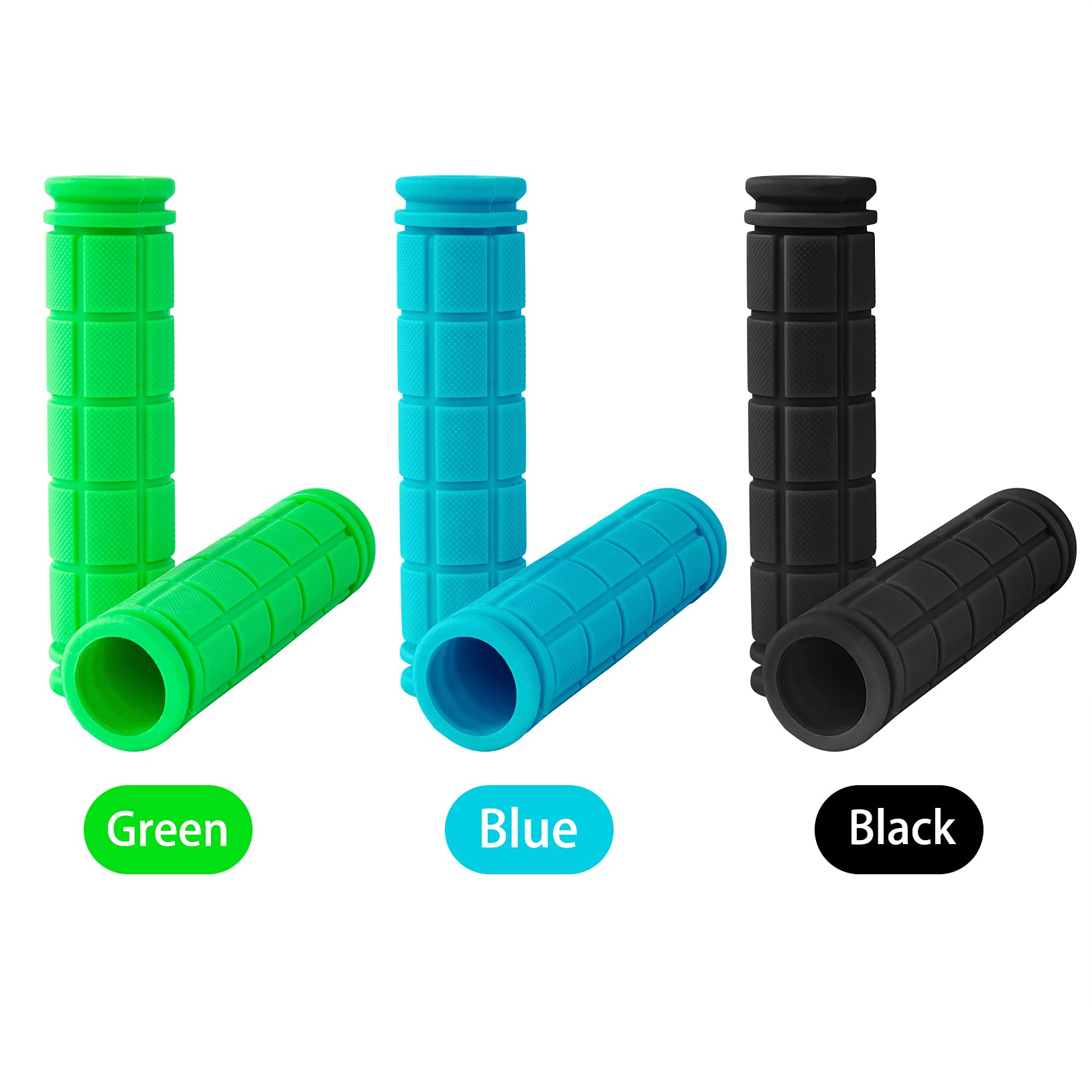 ONLYFU 6 Pieces Bike Handlebar Grips Premium Non-Slip Bicycle Handlebar Grips Cover for Bikes Scooters Bmx Mountain Bikes Scooters Cruiser Tricycle (6 Pcs)