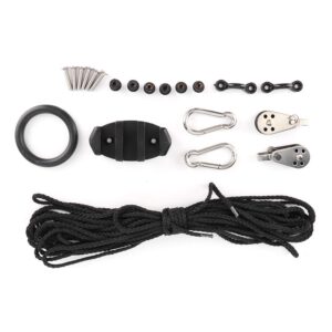 kayak anchor trolley kit Anchor Trol Anchor Trolley Kit with Rope Pulley Pad Eyes for Kayak Canoe Boats Water Sports Accessories