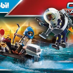 Playmobil Police Jet Pack with Boat