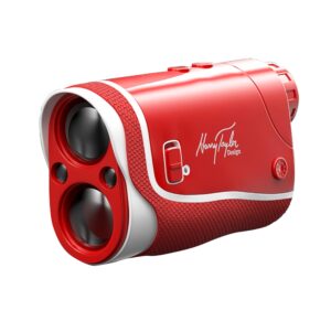 harry taylor red series laser rangefinder - 1000 yard range | clearview 7x lcd | 'flag-lok' vibration | slope on/off | 'mag-lok' magnetic mount | rechargeable - red edition