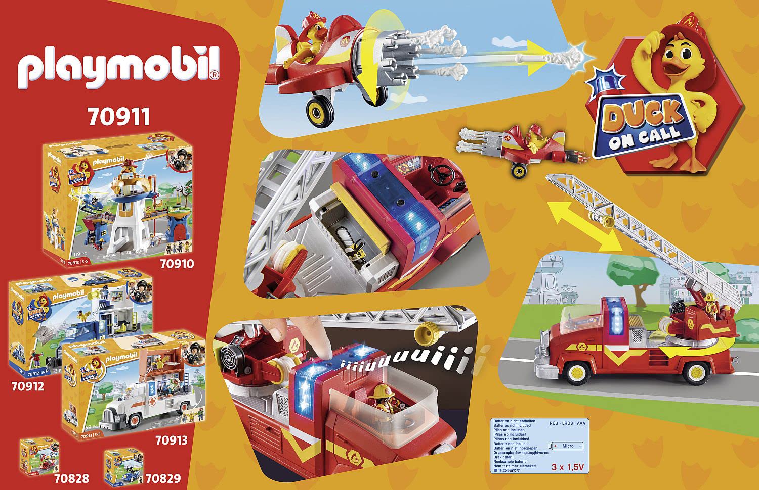 Playmobil Duck On Call - Fire Rescue Truck