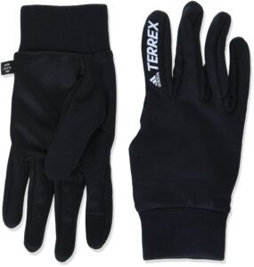 unisex-adult terrex aeroready gloves black/white small