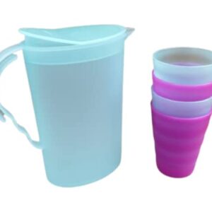 Tupperware Mini Impressions Kids Party Set Pitcher Tumblers Set of 5