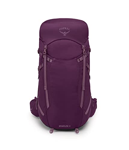 Osprey Sportlite 30L Unisex Hiking Backpack, Aubergine Purple, S/M