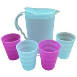 Tupperware Mini Impressions Kids Party Set Pitcher Tumblers Set of 5